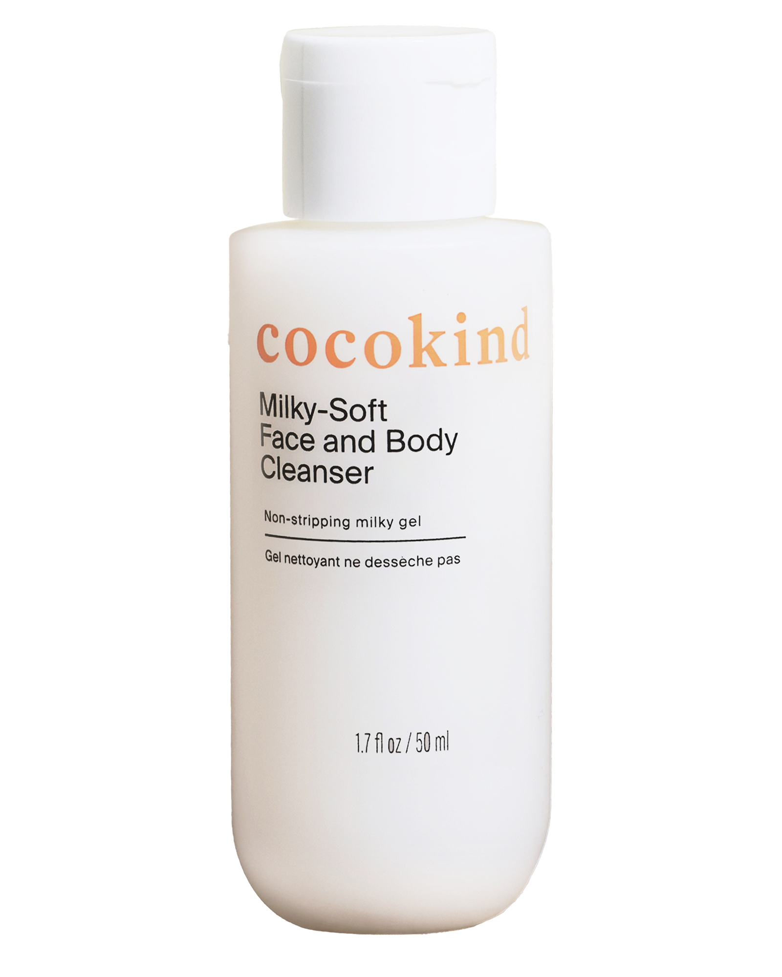 travel-size milky-soft face and body cleanser - cocokind