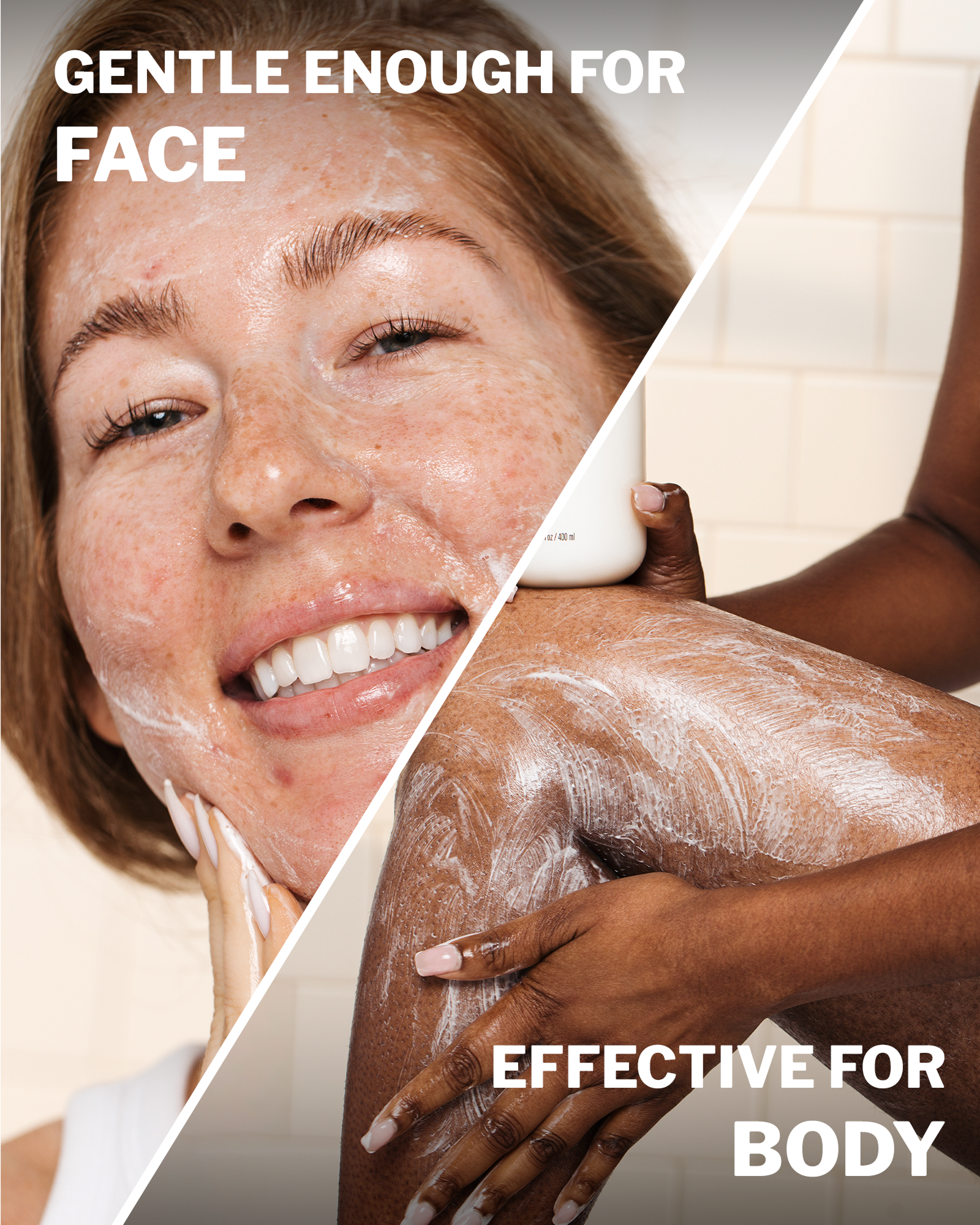 milky-soft face and body cleanser - cocokind