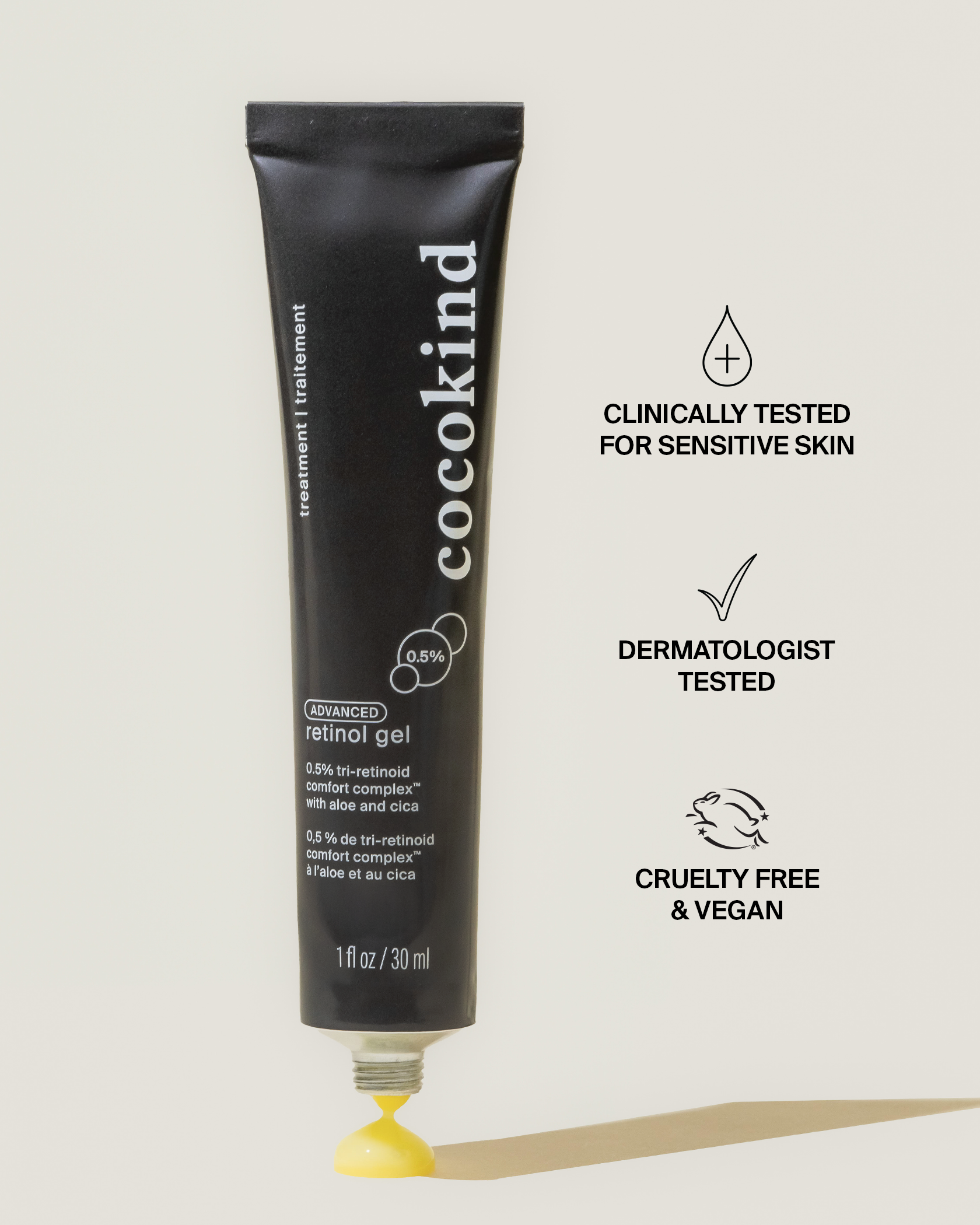advanced retinol gel 0.5% - cocokind